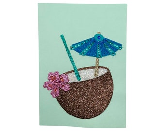 Coconut cocktail card