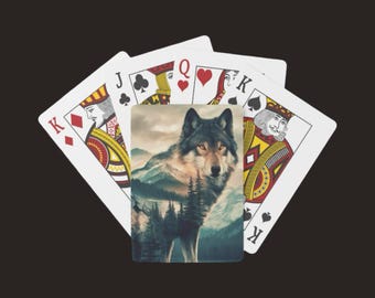 Wolf  playing cards