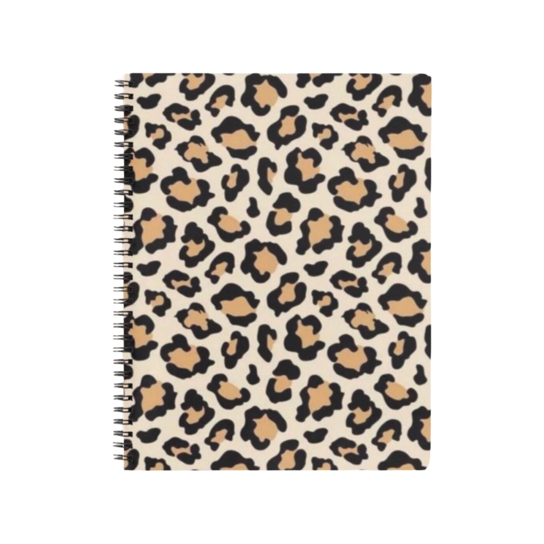 Leopard Print Spiral Notebook: 8.5x11 Soft Cover - Etsy