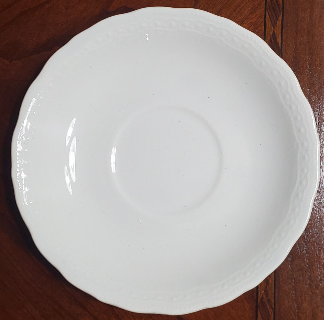 K&K Soucoupe Céramique Blanche Mat 16cm - Résistante Gel Pour Pot De Fleur