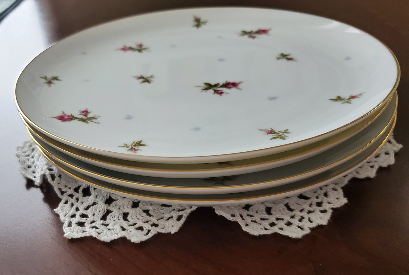 C1960s Set of 4 Sango China CHINTZ pattern 8 Etsy