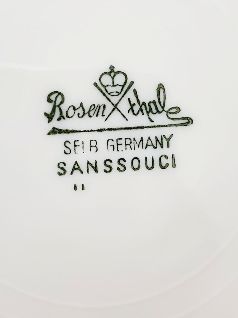 Vintage Circa 1939 Rosenthal Selb Germany Sanssouci 10 Etsy