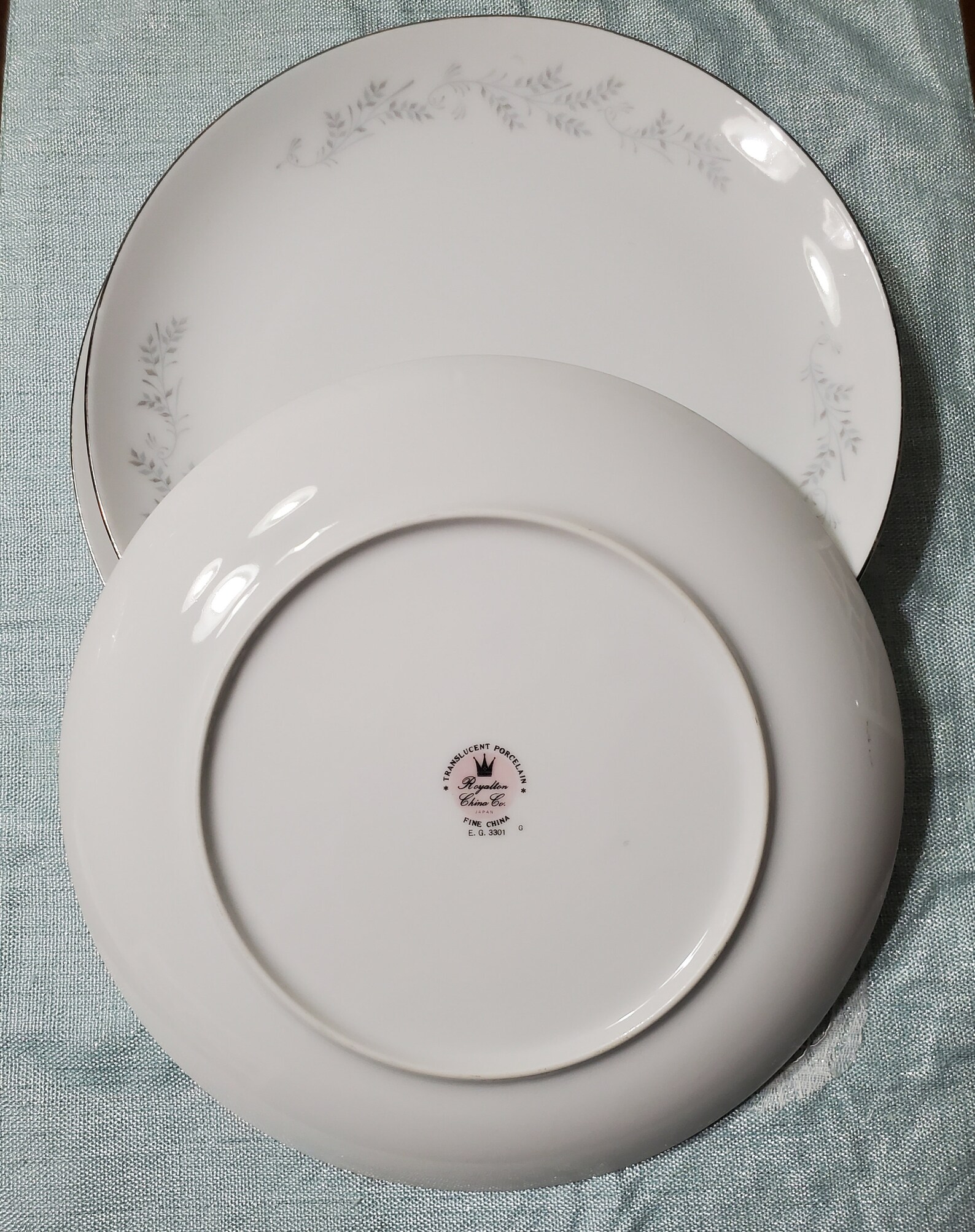 Royalton China Company EG 3301 Porcelana Translúcida 9 Platos | Etsy