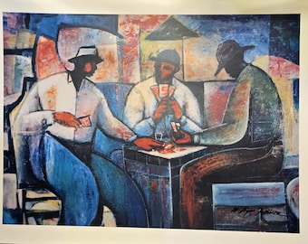 William Tolliver Open Edition Print - 'Card Players'