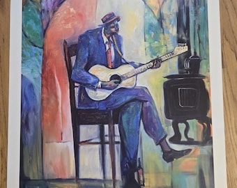 William Tolliver Signed Lithograph - 'Delta Blues' Limited Edition