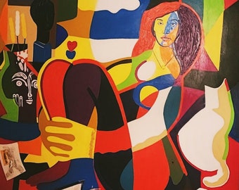William Tolliver Signed Giclée - 'Lady with Cat'