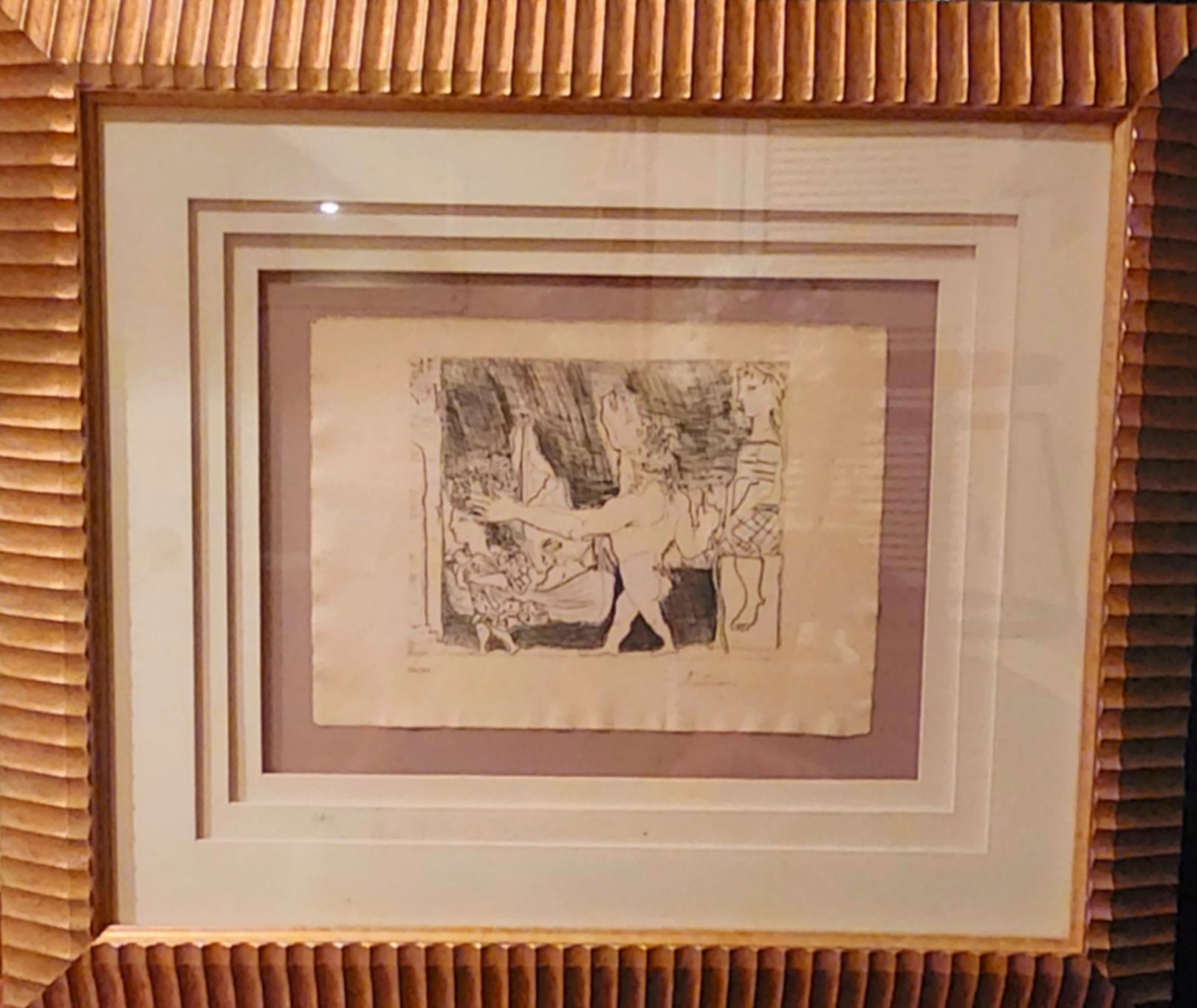 パブロ・ピカソ、【ピエロに扮するポール】、希少画集画、新品