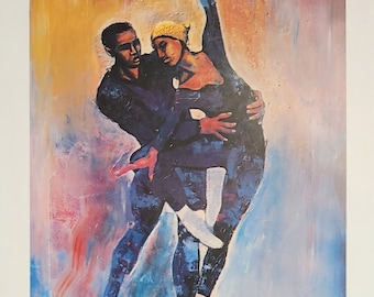 William Tolliver Estate Signed Lithograph - 'Dancer'