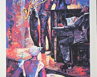 William Tolliver Signed Serigraph - 'Midnight Serenade'