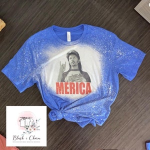 Joe Dirt | Merica | Fourth of July | Bleached T-Shirt