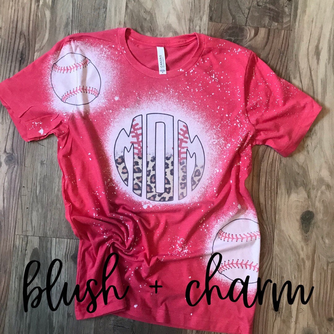 Baseball Mom Tshirt Baseball Mom Monogram Tee Sports Mom Etsy
