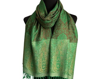 Beautiful Handmade Parsley Wool Stole, Pashmina scarf, Summer Scarf, Shawl Wrap Super Soft Warm Unisex Nepalese