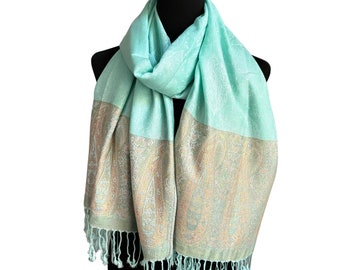 Beautiful Handmade Parsley Wool Stole, Pashmina scarf, Summer Scarf, Shawl Wrap Super Soft Warm Unisex Nepalese