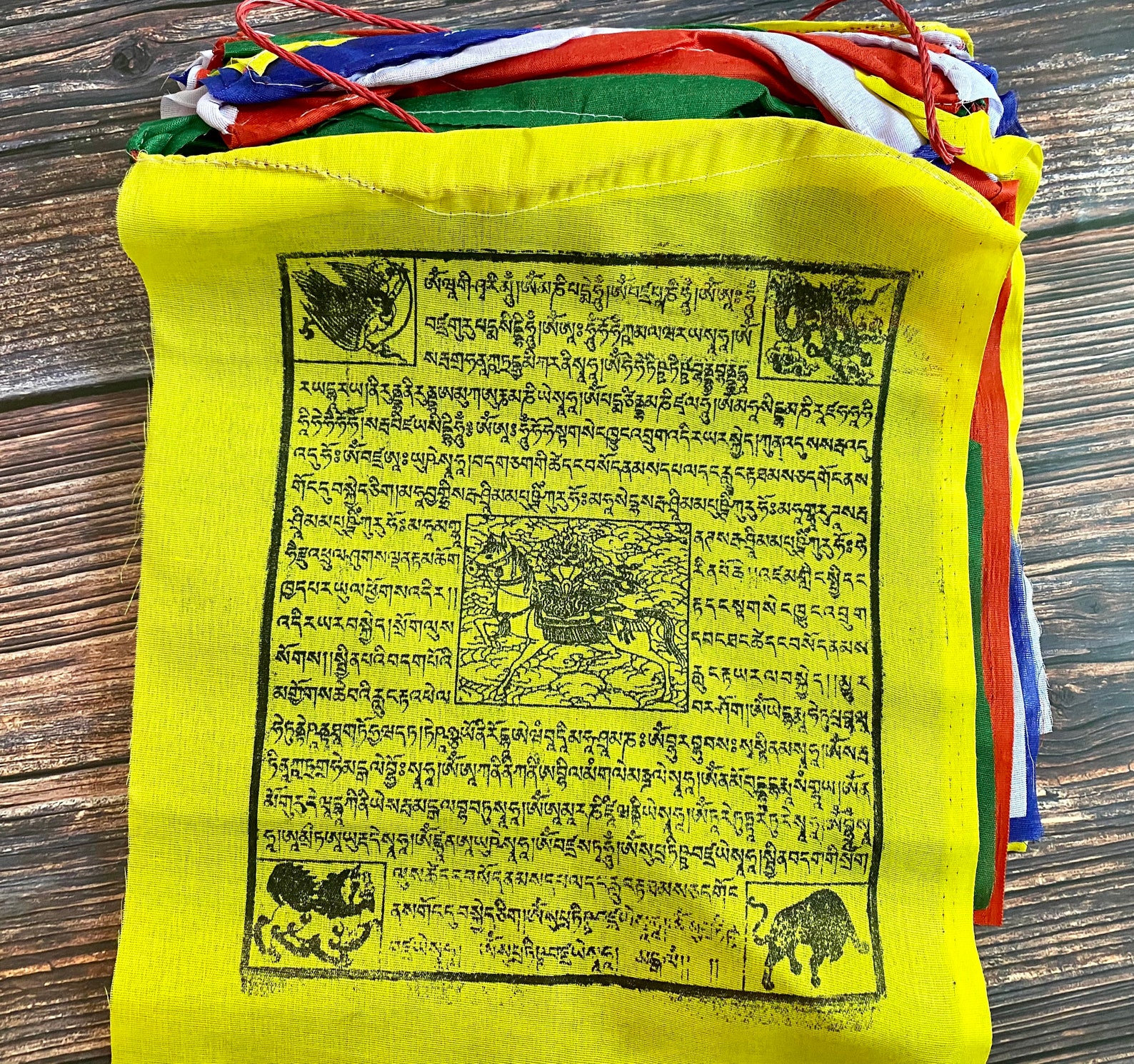 Tibetan prayer flags long 675 meters 25 flags handmade from Etsy