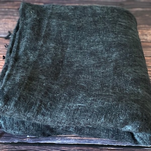 Extra Soft High Quality 'Yak Wool' Blanket , Throw Travel, Meditation Blanket, Yoga Blanket, 115cm x 245cm made in Nepal