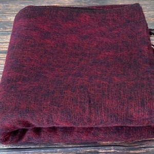 Extra Soft High Quality 'Yak Wool' Blanket , Throw Travel, Meditation Blanket, Yoga Blanket, 115cm x 245cm made in Nepal