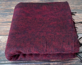 Extra Soft High Quality 'Yak Wool' Blanket , Throw Travel, Meditation Blanket, Yoga Blanket, 115cm x 245cm made in Nepal