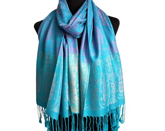 Beautiful Handmade Parsley Wool Stole, Pashmina scarf, Summer Scarf, Shawl Wrap Super Soft Warm Unisex Nepalese