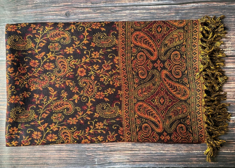 Tibetaanse 'Yak Wool' Deken Zachte Oversized Gemengde Kleur Sjaal, Warme Sjaal, Hoge Kwaliteit, Handgemaakt in Nepal, 100cmx200cm afbeelding 6