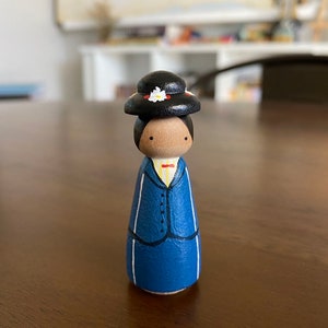 Mary Poppins Peg doll