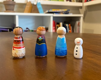 Poupées princesse Anna, Elsa, Olaf et Moana