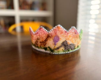 Beautiful Needle Felted Crowns