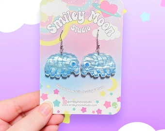 Tardigrade Earrings, Water Bear Earrings, Science Gifts