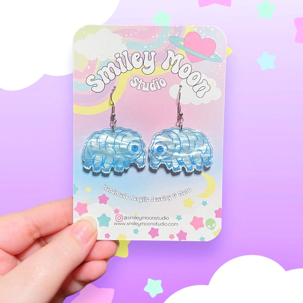 Tardigrade Earrings, Water Bear Earrings, Science Gifts