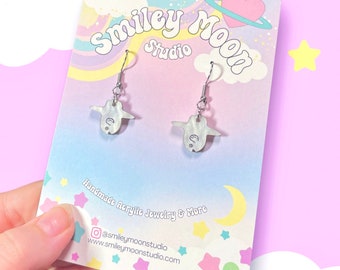 Mini Mola Mola Sunfish Acrylic Earrings, Sunfish Earrings