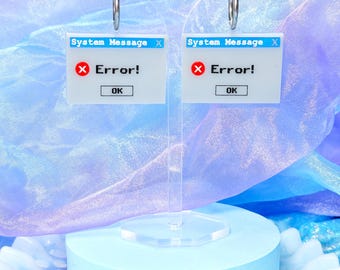Nostalgic Computer Pop Up Acrylic Earrings, Frutiger Aero Inspired Earrings