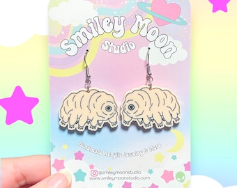 Tardigrade Earrings, Water Bear Earrings, Science Gifts
