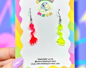 Mini Sticky Hand Acrylic Earrings, Laser Cut Acrylic Earrings, 90s Inspired Earrings, Nostalgic Earrings