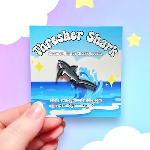 Thresher Shark Enamel Pin, Shark Enamel Pin