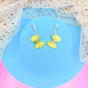 Farfalle Bowtie Pasta Acrylic Earrings, Gifts for Pasta Lovers