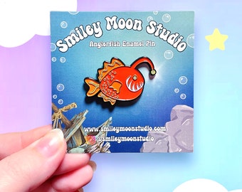 Anglerfish Enamel Pin, Anglerfish Gifts