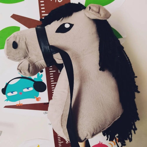 Handmade hobby horse, A3 size promotion, horse toy, cowboy toy, kids toy shops