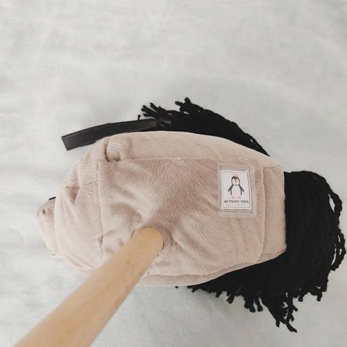 Handmade hobby horse, A3 size promotion, horse toy, cowboy toy, kids toy shops