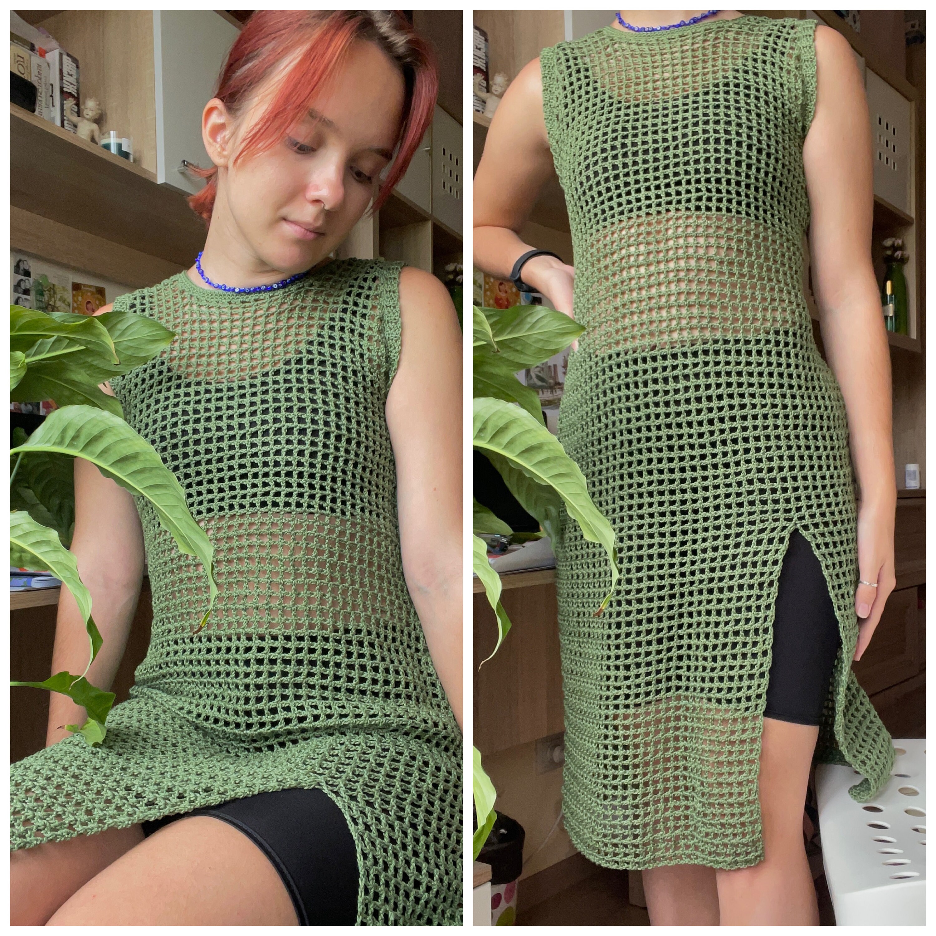 Jaring Dress Crochet Pattern Flowy Crochet Mesh Dress and Etsy