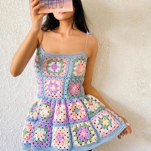 Amelia Peplum Crochet Pattern | Granny Square Top (PDF Pattern)