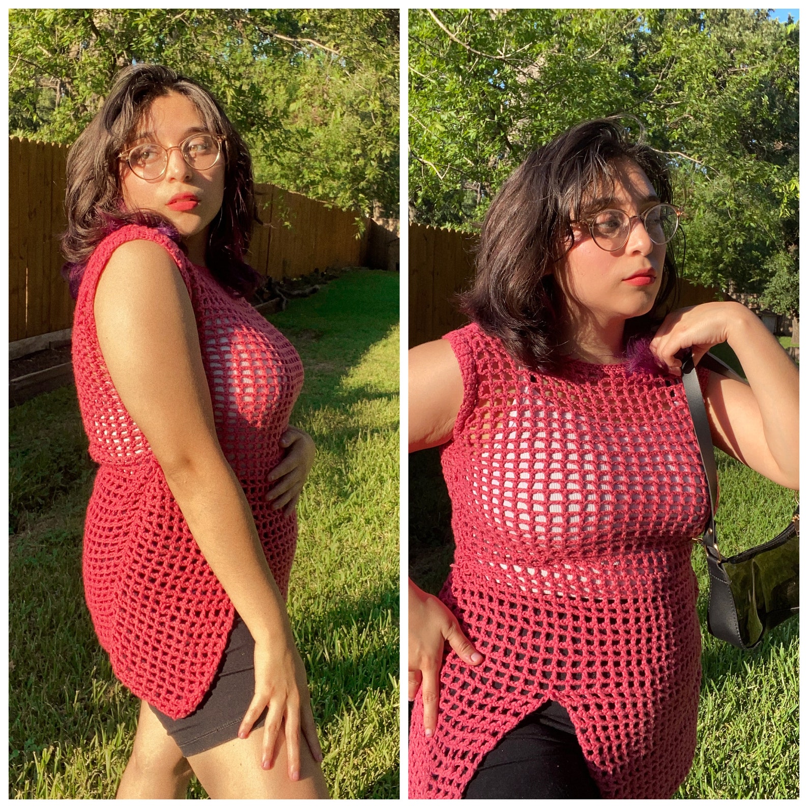 Flowy Crochet Mesh Dress & Gloves Pattern (PDF Pattern) - Etsy