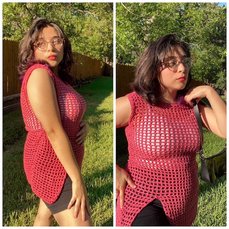 Jaring Dress Crochet Pattern Flowy Crochet Mesh Dress Etsy