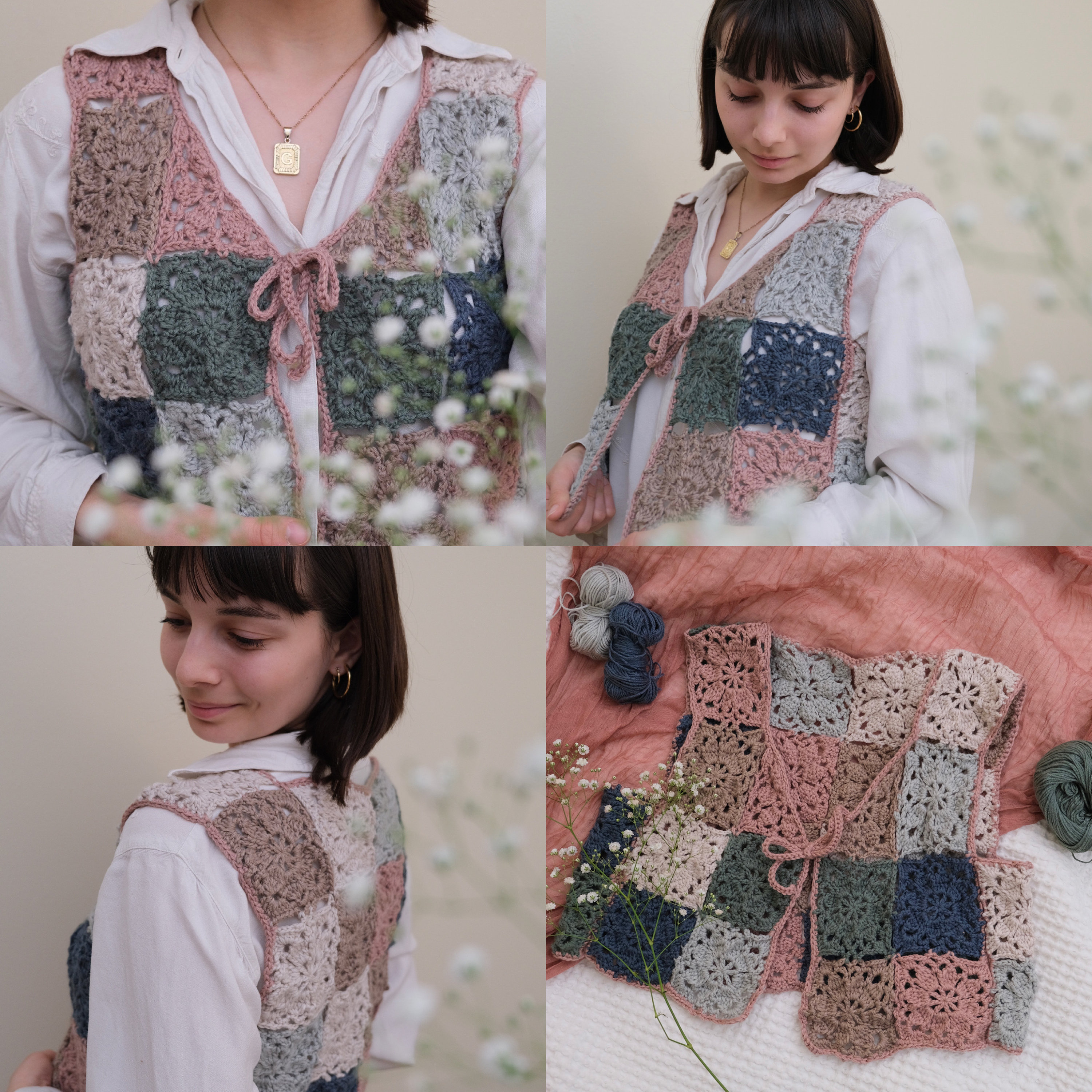 【未使用品】MEYAME FLOWER QUIL TING VEST FLOWER QUILTING VEST – MEYAME