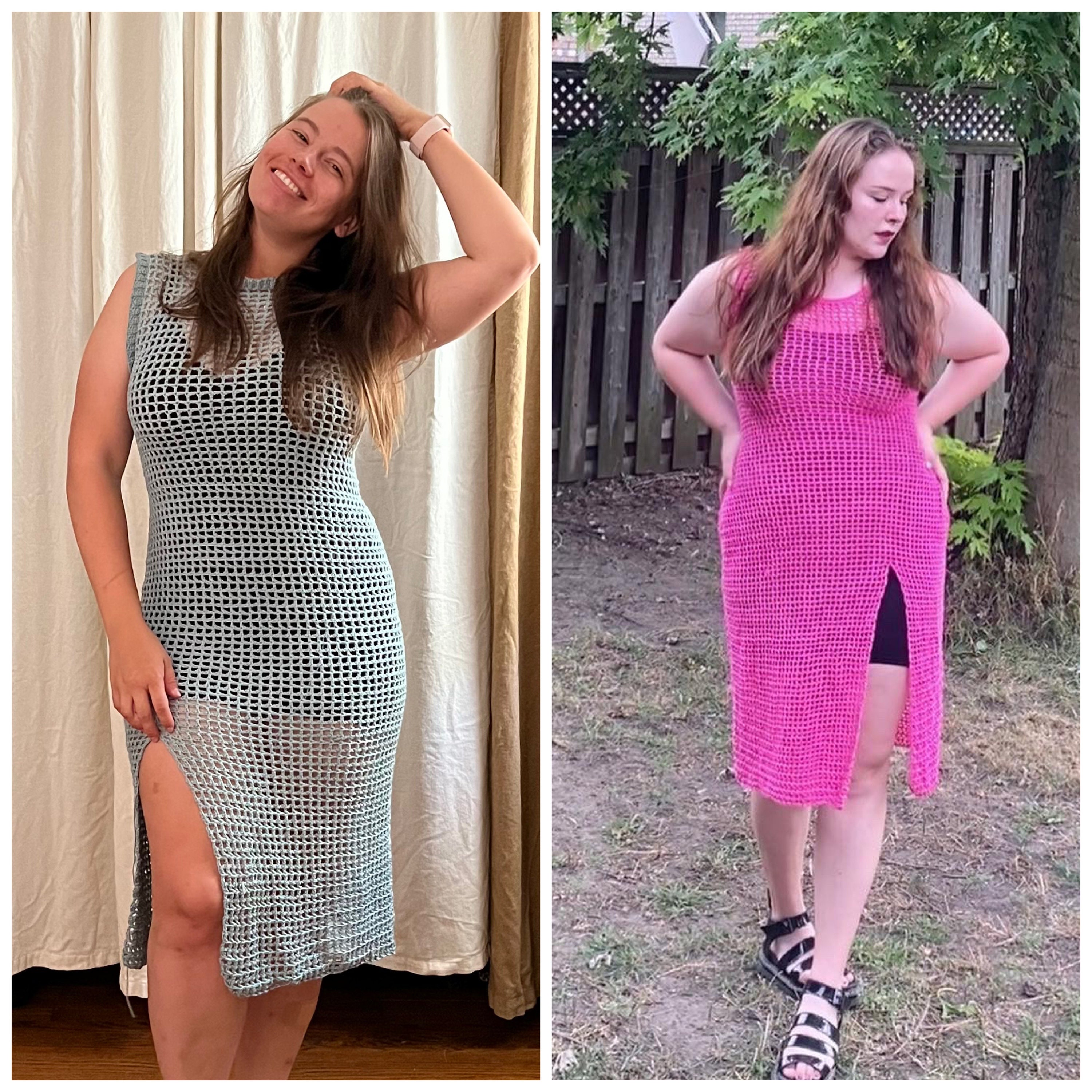 Jaring Dress Crochet Pattern Flowy Crochet Mesh Dress and Etsy