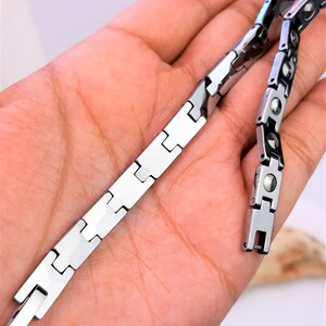 Tungsten magnetic shop bracelet