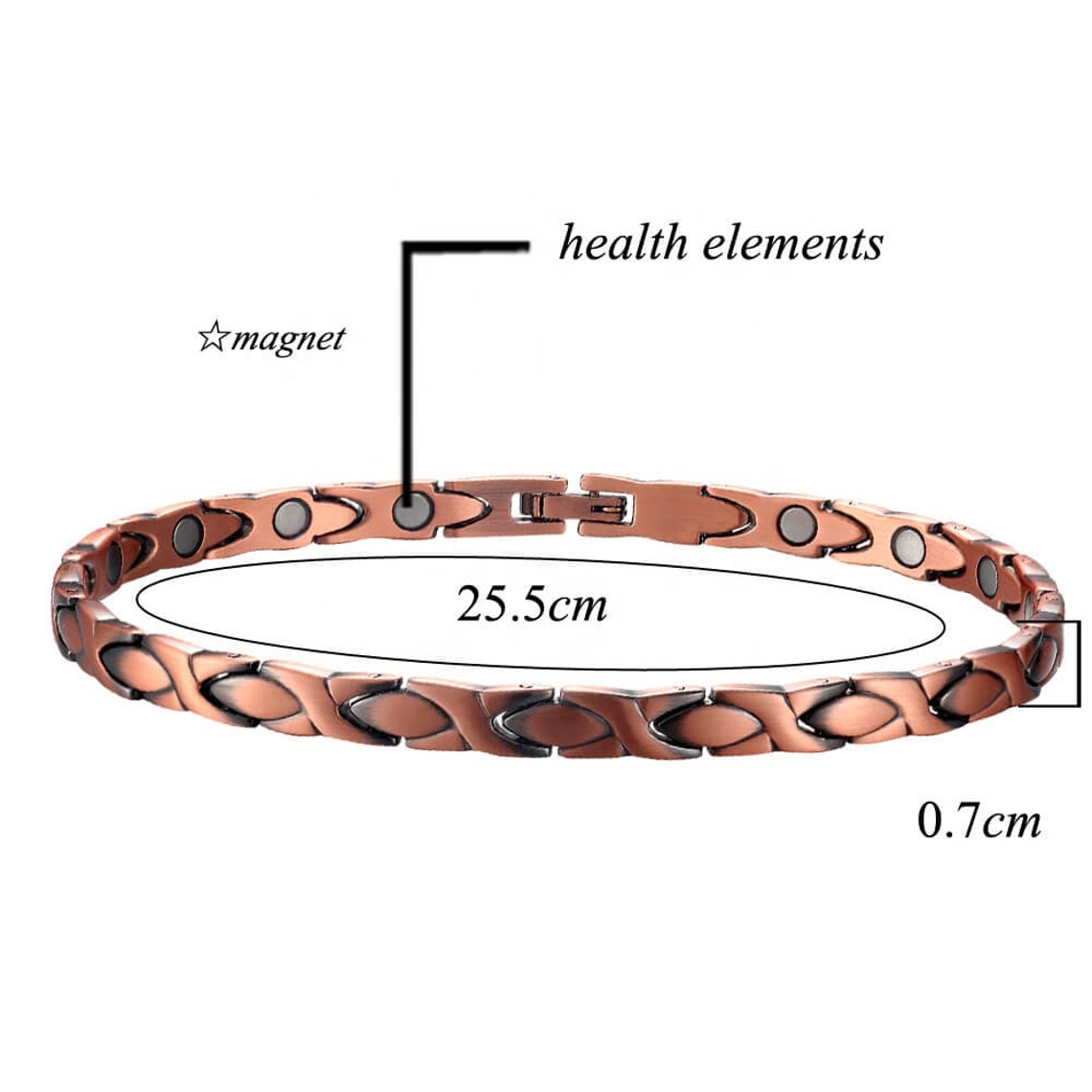 Pure Copper Anklet With 18 High Quality Etsy