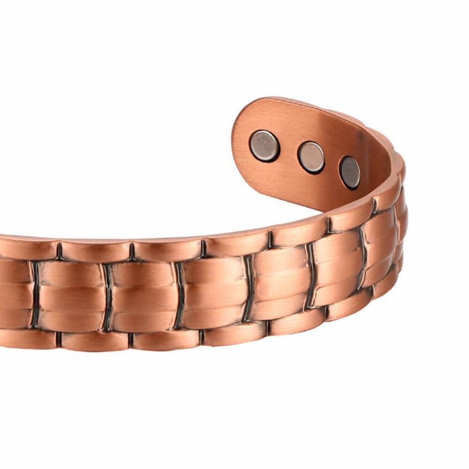 pure copper adjustable bracelet with 6 high quality Etsy