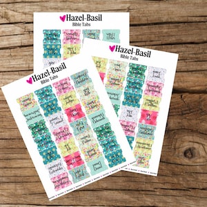 Printable Bible tabs digital download