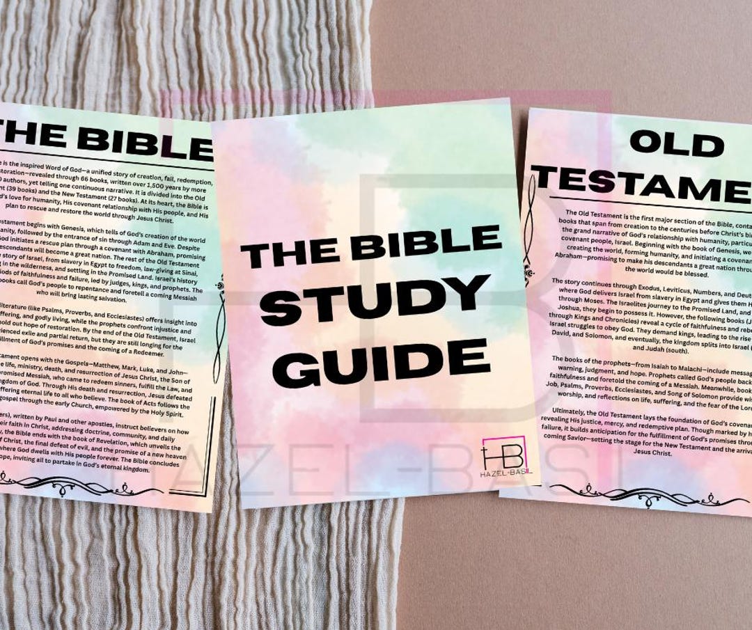 Complete Bible Study Guide-color and B&w-bible Breakdown-bible Made ...