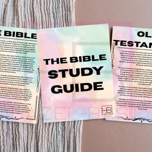 Complete Bible Study Guide-color and b&w-Bible breakdown-Bible made easy-Bible study notes