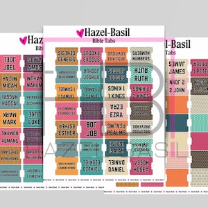 Printable Bible tabs